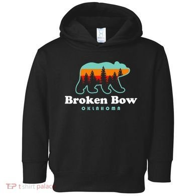 Broken Bow Oklahoma Lake Outdoors Bear Toddler Hoodie