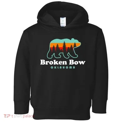 Broken Bow Oklahoma Lake Outdoors Bear Toddler Hoodie