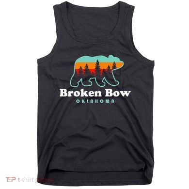 Broken Bow Oklahoma Lake Outdoors Bear Tank Top