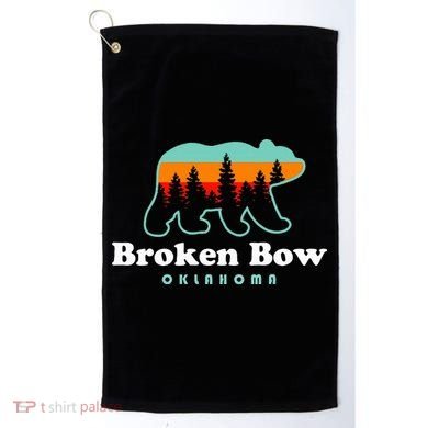 Broken Bow Oklahoma Lake Outdoors Bear Golf Towel