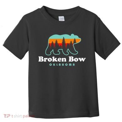 Broken Bow Oklahoma Lake Outdoors Bear Toddler T-Shirt