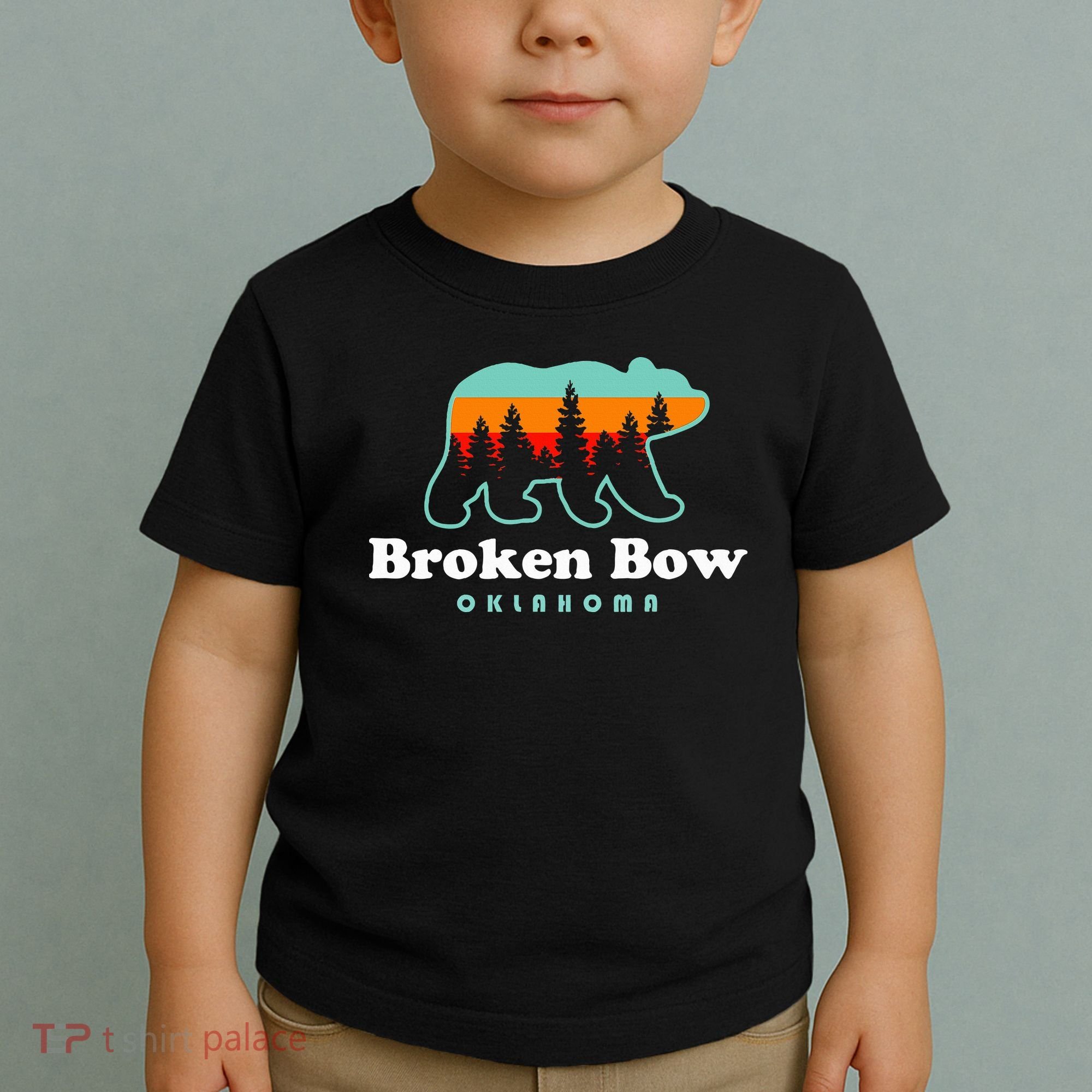 Broken Bow Oklahoma Lake Outdoors Bear Toddler T-Shirt