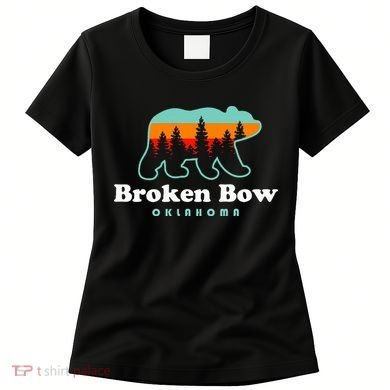 Broken Bow Oklahoma Lake Outdoors Bear Women's T-Shirt