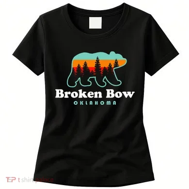 Broken Bow Oklahoma Lake Outdoors Bear Women's T-Shirt