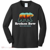 Broken Bow Oklahoma Lake Outdoors Bear Kids Long Sleeve Shirt thumb 0