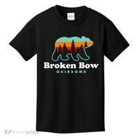 Broken Bow Oklahoma Lake Outdoors Bear Kids T-Shirt thumb 0