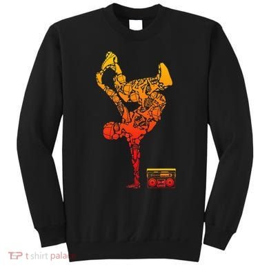 Breakdancing Boombox One Hand Freeze Hip Hop Breaking Sweatshirt