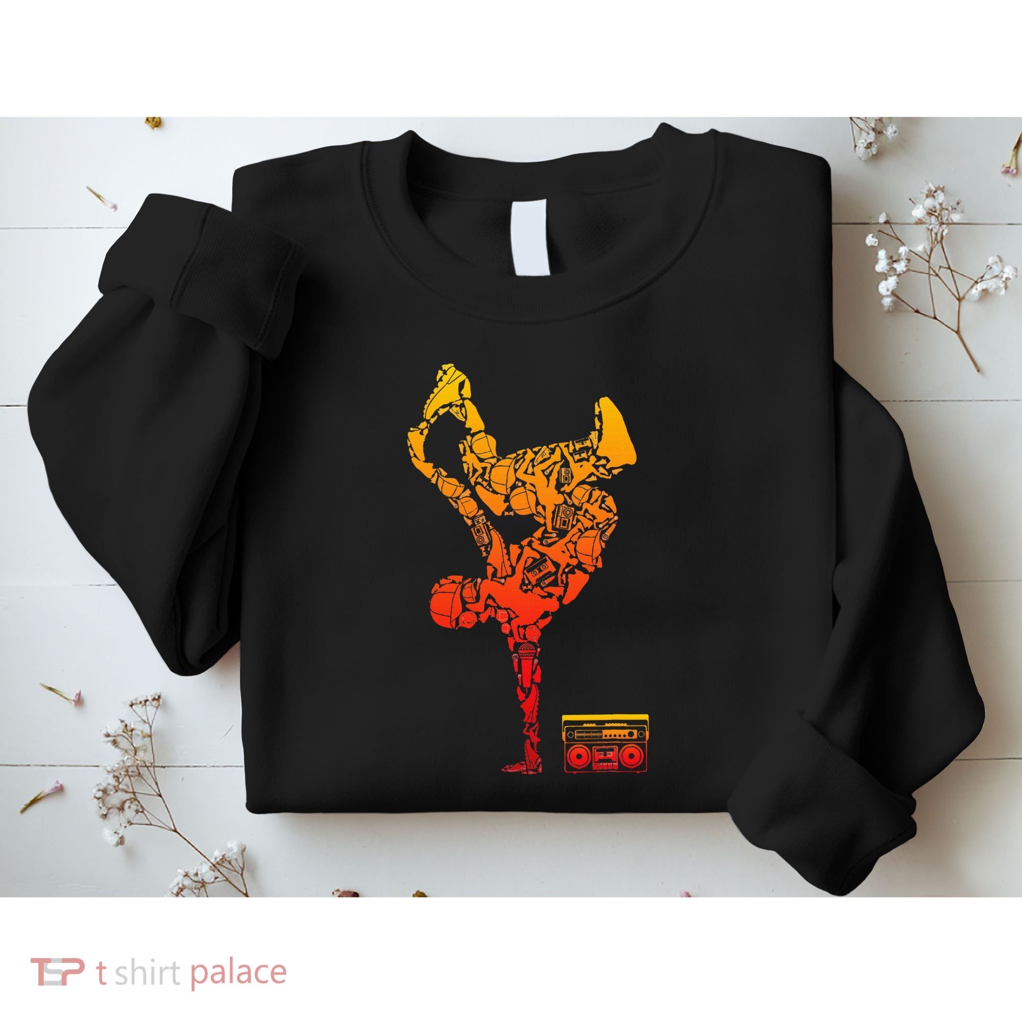 Breakdancing Boombox One Hand Freeze Hip Hop Breaking Sweatshirt
