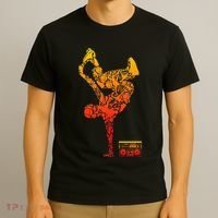 Breakdancing Boombox One Hand Freeze Hip Hop Breaking T-Shirt thumb 3