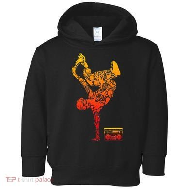 Breakdancing Boombox One Hand Freeze Hip Hop Breaking Toddler Hoodie