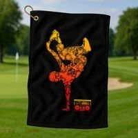 Breakdancing Boombox One Hand Freeze Hip Hop Breaking Golf Towel thumb 1