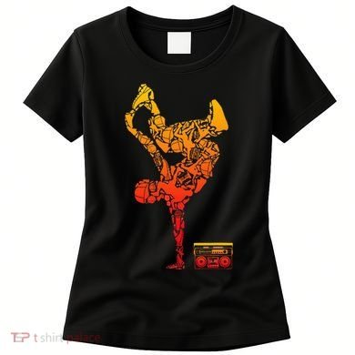 Breakdancing Boombox One Hand Freeze Hip Hop Breaking Women's T-Shirt