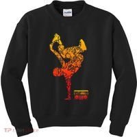 Breakdancing Boombox One Hand Freeze Hip Hop Breaking Kids Sweatshirt thumb 0