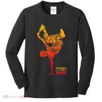 Breakdancing Boombox One Hand Freeze Hip Hop Breaking Kids Long Sleeve Shirt thumb 0