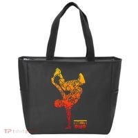 Breakdancing Boombox One Hand Freeze Hip Hop Breaking Tote Bag thumb 0