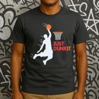 Best Basketballer Of All Time Just Dunk It Basketball Lover T-Shirt thumb 3