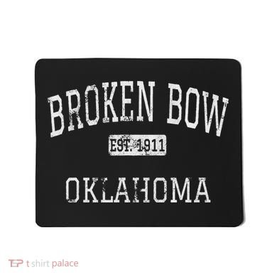 Broken Bow Oklahoma Ok Vintage Mousepad