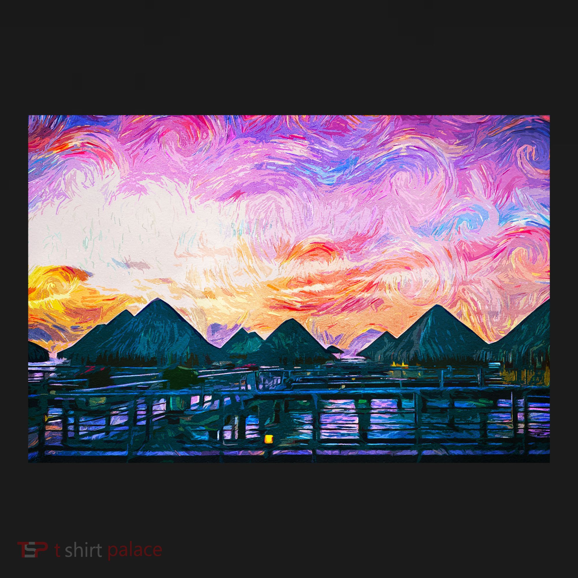 Bora Bora Oceania Oil Paint Coaster