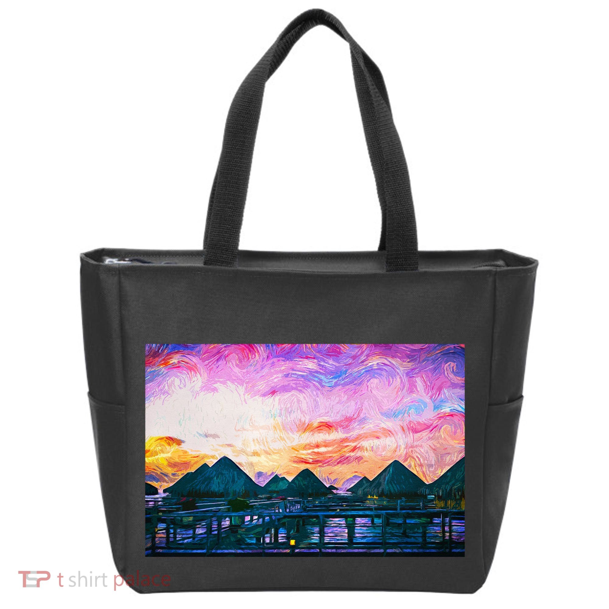 Bora Bora Oceania Oil Paint Tote Bag