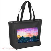 Bora Bora Oceania Oil Paint Tote Bag thumb 2