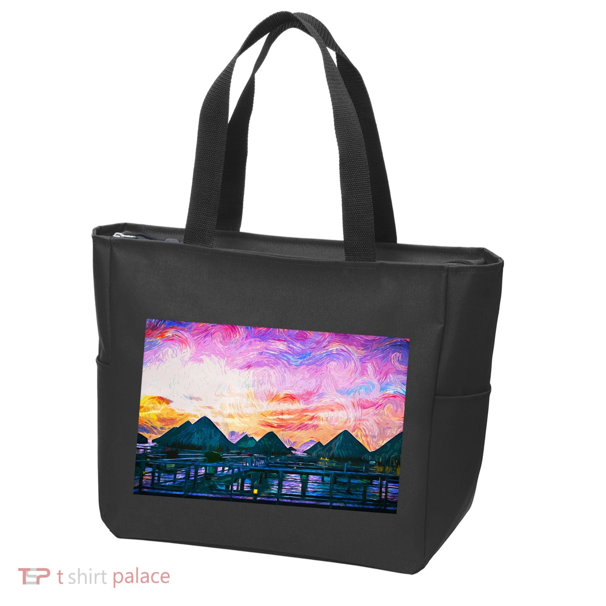 Bora Bora Oceania Oil Paint Tote Bag