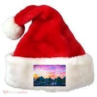 Bora Bora Oceania Oil Paint Santa Hat thumb 0