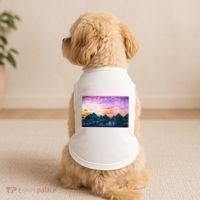 Bora Bora Oceania Oil Paint Doggie Tank thumb 2