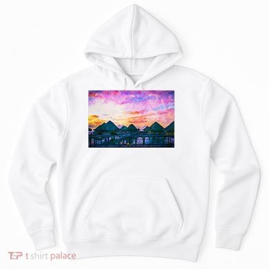 Bora Bora Oceania Oil Paint Hoodie