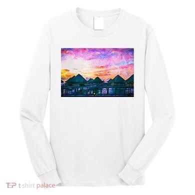 Bora Bora Oceania Oil Paint Long Sleeve Shirt