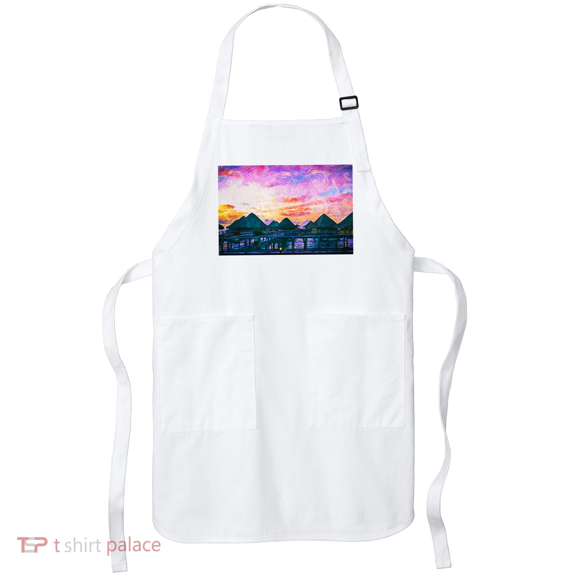 Bora Bora Oceania Oil Paint Apron