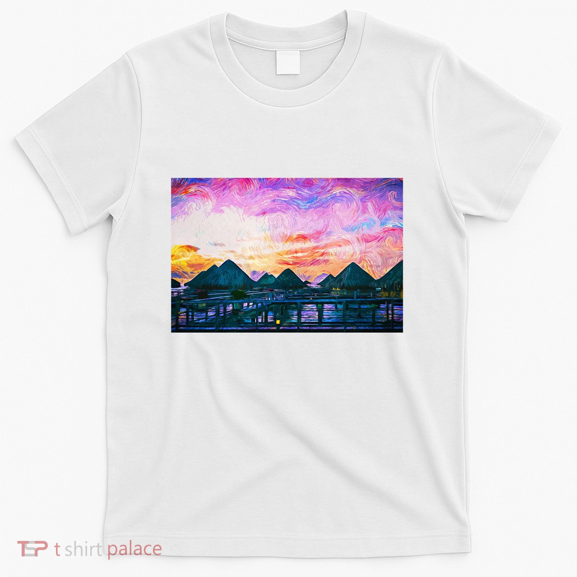 Bora Bora Oceania Oil Paint T-Shirt
