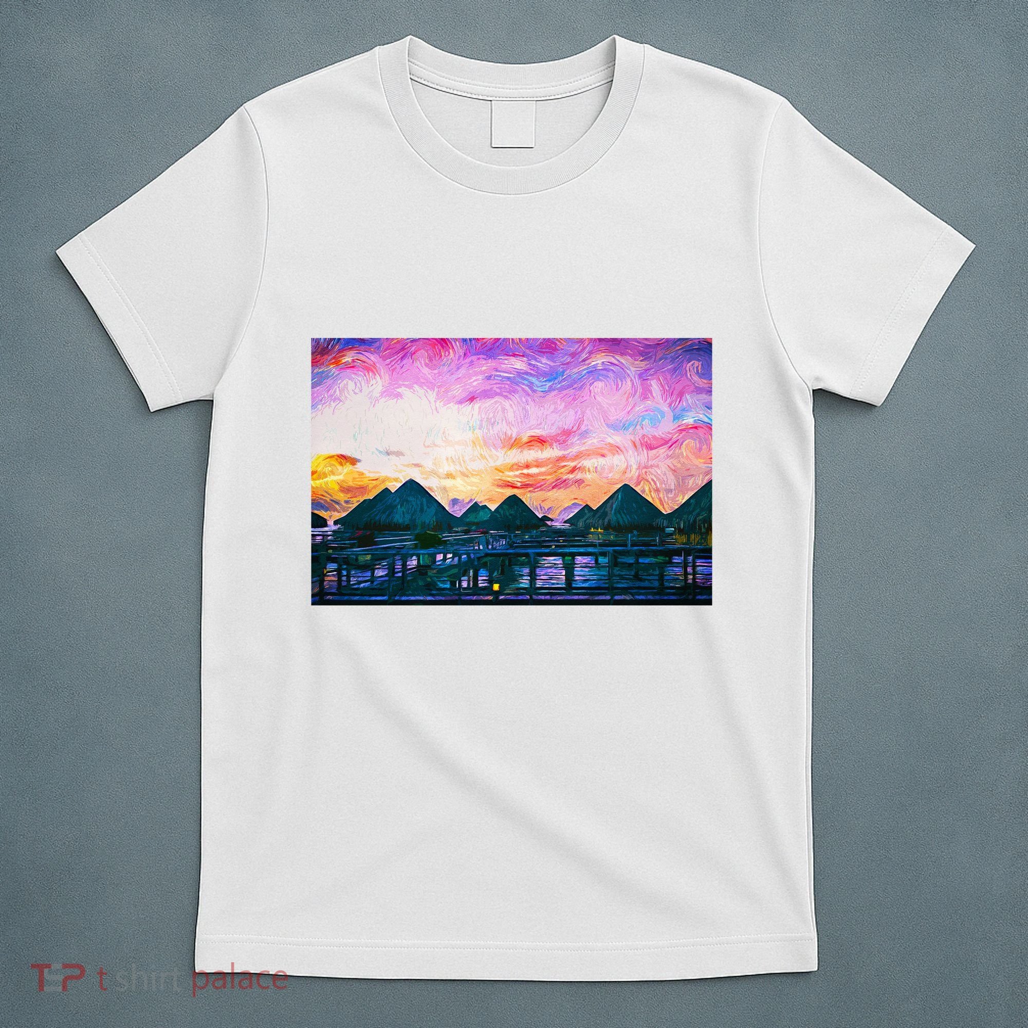 Bora Bora Oceania Oil Paint T-Shirt