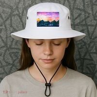 Bora Bora Oceania Oil Paint Bucket Hat thumb 3