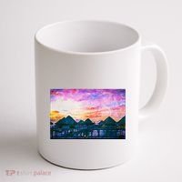 Bora Bora Oceania Oil Paint Coffee Mug thumb 1