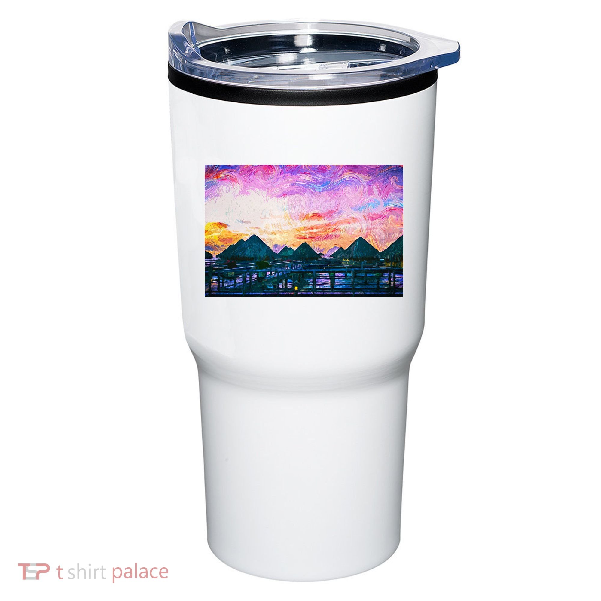 Bora Bora Oceania Oil Paint Tumbler