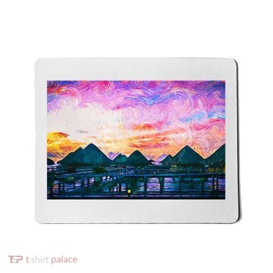 Bora Bora Oceania Oil Paint Mousepad