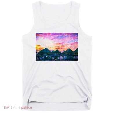 Bora Bora Oceania Oil Paint Tank Top