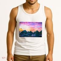 Bora Bora Oceania Oil Paint Tank Top thumb 3