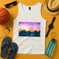 Bora Bora Oceania Oil Paint Tank Top thumb 4