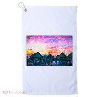 Bora Bora Oceania Oil Paint Golf Towel thumb 0
