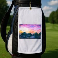 Bora Bora Oceania Oil Paint Golf Towel thumb 2