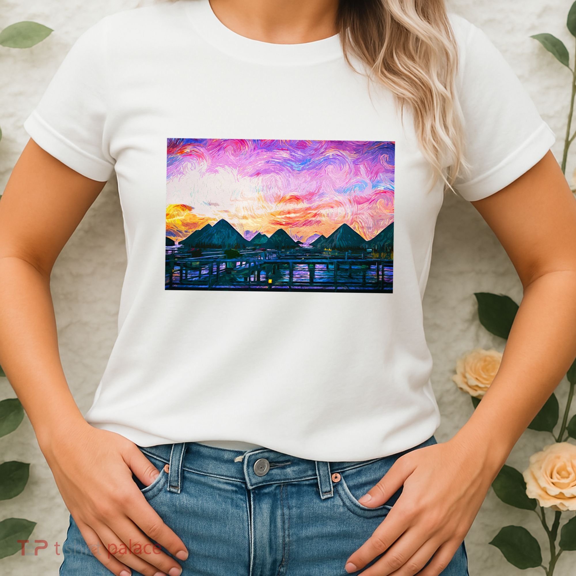 Bora Bora Oceania Oil Paint Women's T-Shirt