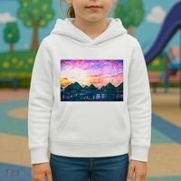Bora Bora Oceania Oil Paint Kids Hoodie thumb 3