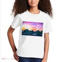 Bora Bora Oceania Oil Paint Kids T-Shirt thumb 2