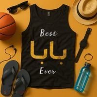 Best Baba Or Daddy Arabic Calligraphy Father's Day Tank Top thumb 4