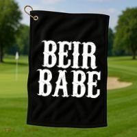 Beir Babe Oktoberfest Funny Golf Towel thumb 1