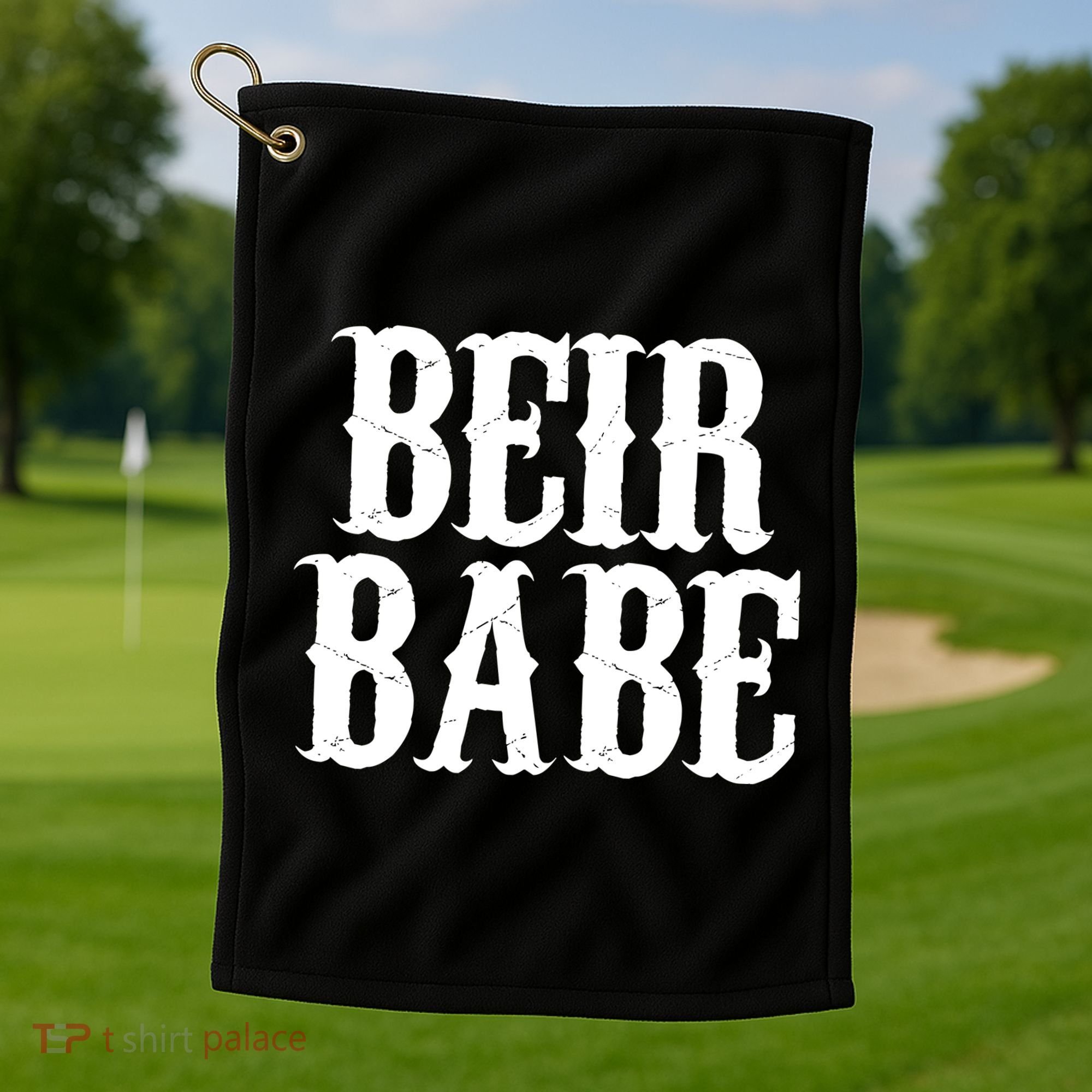 Beir Babe Oktoberfest Funny Golf Towel