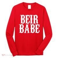 Beir Babe Oktoberfest Funny Long Sleeve Shirt thumb 0