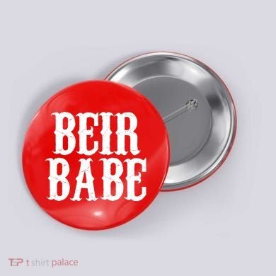 Beir Babe Oktoberfest Funny Button