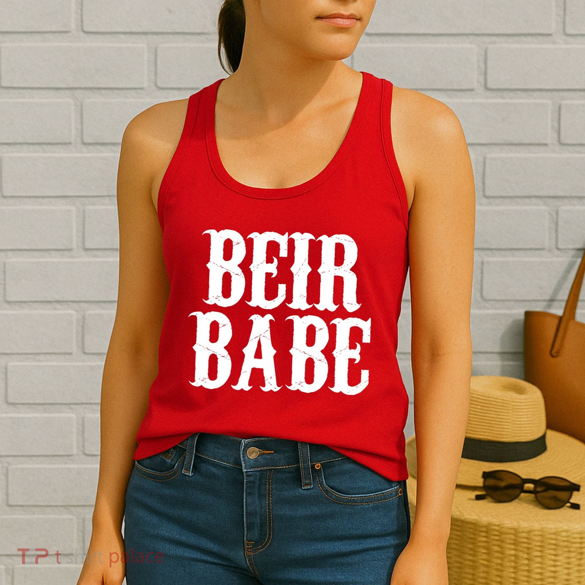 Beir Babe Oktoberfest Funny Women's Tank Top